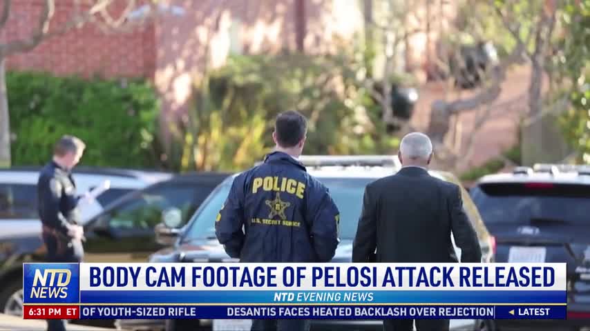 Paul Pelosi Bodycam Video Shows Moment Suspect David DePape Hitting Him