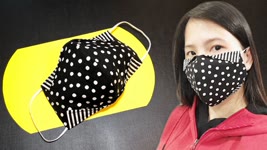 The mask looks very nice | FAST AND EASY DIY FACE MASK PATTERN | how to sew a fabric mask