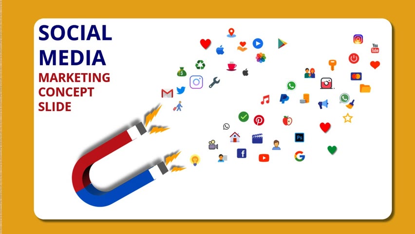 Social Media Marketing Concept Slide in PowerPoint