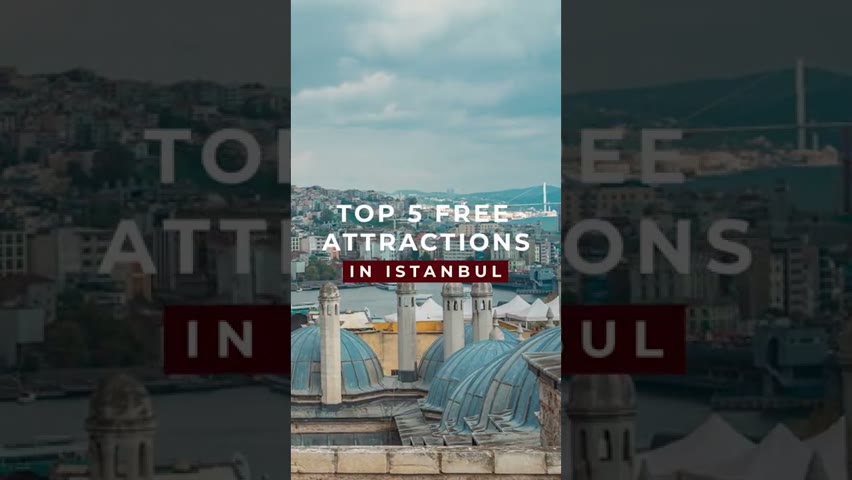TOP 5 FREE ATTRACTIONS TO VISIT IN ISTANBUL, TURKEY #shorts