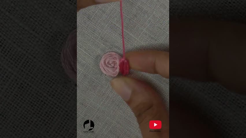 Hand Embroidery Rose #shortsembroidery