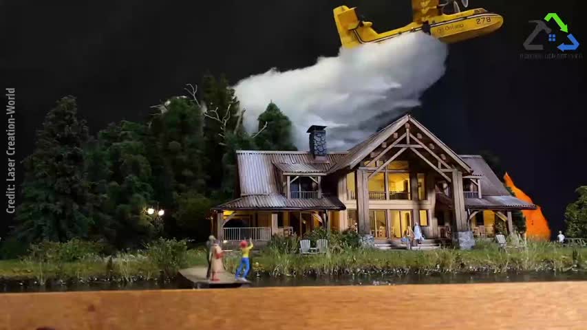 MEGA Realistic Fire-Fighting Aircraft / Modeling Diorama in 1:72 / Model construction diorama fire-fighting aircraft