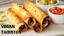 Vegan Taquitos in Air Fryer - Easy Crispy Vegan Snack