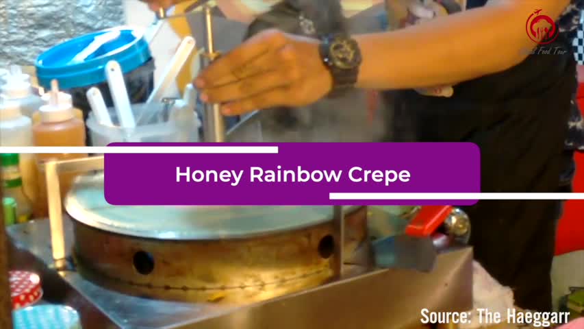 Honey Rainbow Crepe