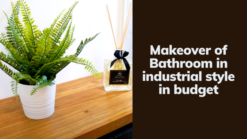 Makeover of Bathroom in industrial style in budget