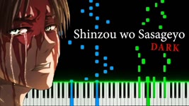 Attack on Titan S2 OP - Shinzou wo Sasageyo (Dark Version) [Piano Tutorial]