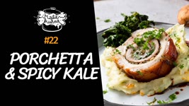 Porchetta, potato purée & spicy kale | Little Kitchen