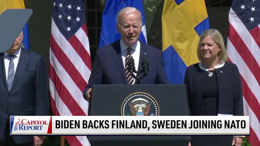 Biden Backs Finland, Sweden Joining NATO