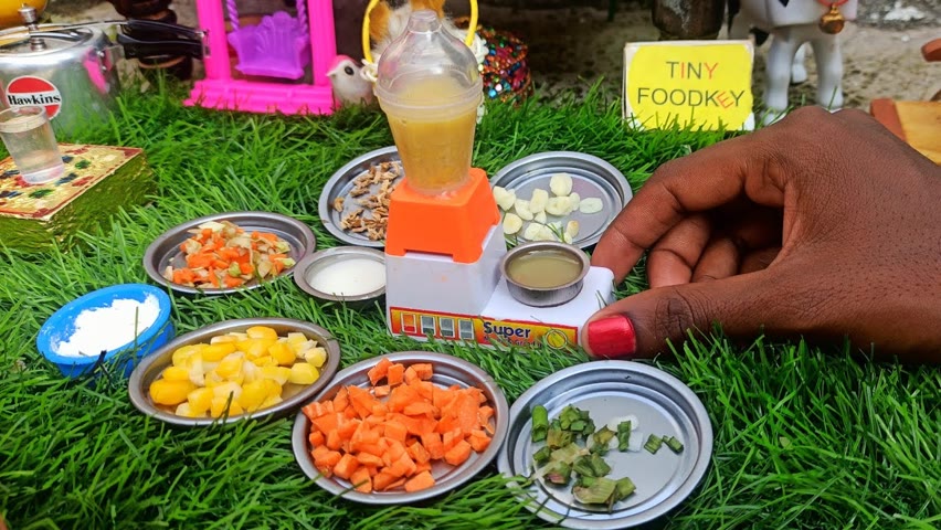 Miniature Veg Sweet Corn Soup | Miniature real Cooking | Tiny Foodkey