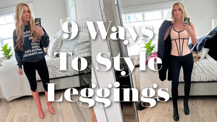 Honeylove Luxury Leggings~ 9 Ways To Style Leggings | Over 50