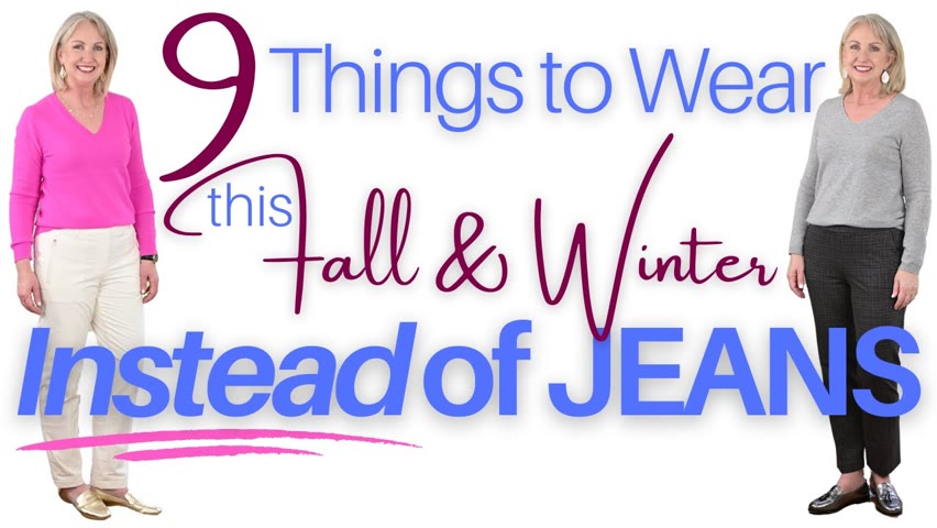 What to Wear Instead of Jeans this Fall & Winter || Jeans Alternatives for Women Over 50