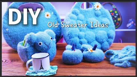 DIY Old Sweater Sewing Projects┃Super Lovely Kitchen gift Ideas