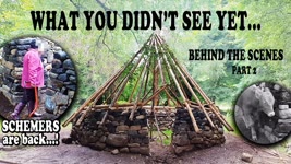 Building a Bushcraft Roundhouse  - WHAT YOU DIDN'T SEE YET...! #2