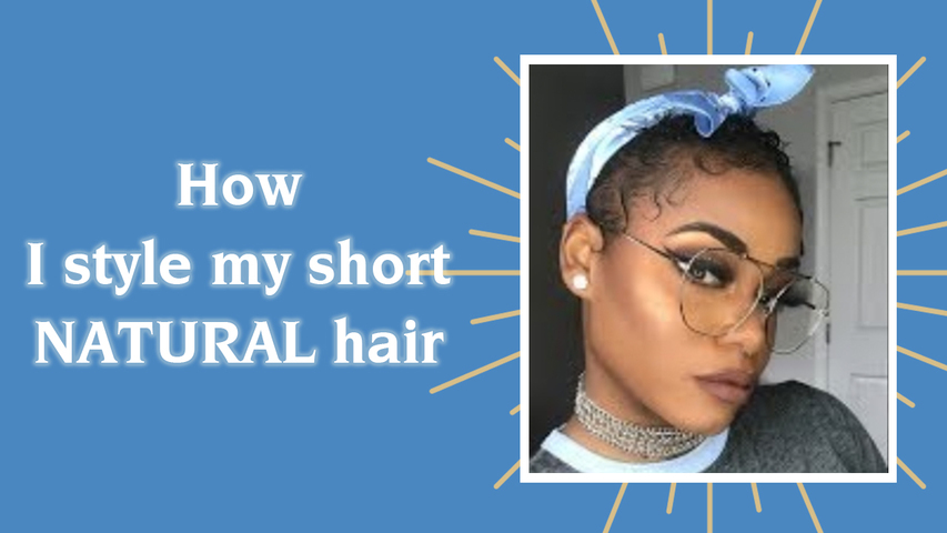 How I style my short NATURAL hair | Make those curls pop
