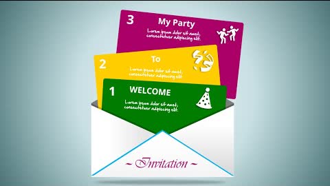 Create Party Invitation Card Template in PowerPoint   Tutorial No 834