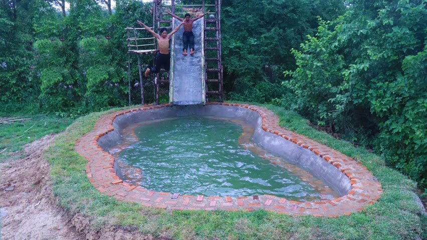 Build Underground Swimming Pool Slide
