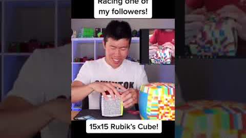 15x15 Rubik's RACE with Subscriber!