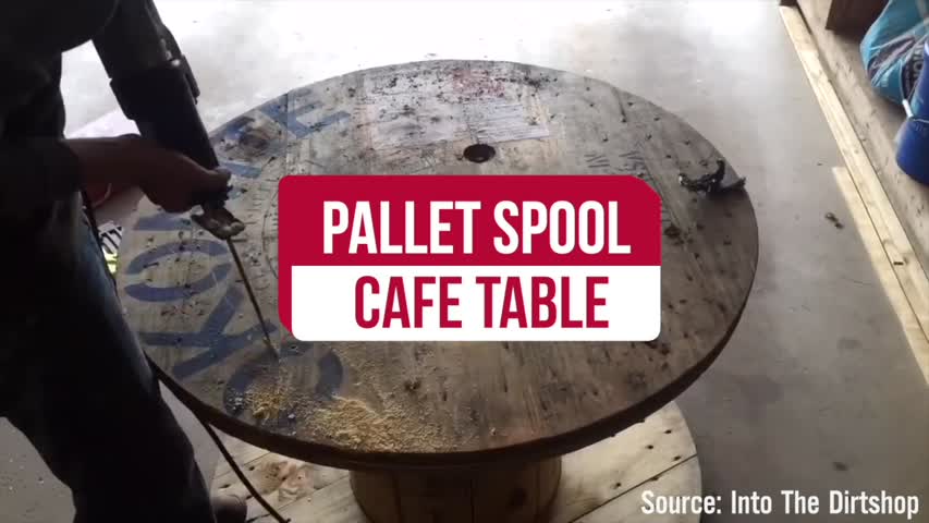 Pallet Spool Cafe Table