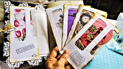 Easy JUNK MAIL ENVELOPE IDEA for your JUNK JOURNAL! Reuse, recycle, Repurpose! The Paper Outpost!
