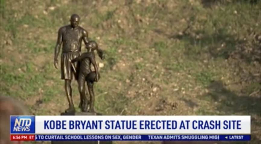Kobe Bryant Statue Erected at Crash Site