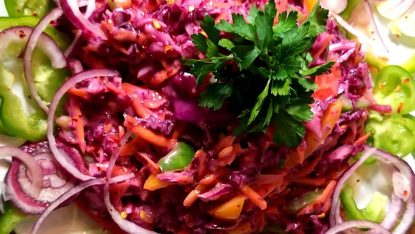 Jamaican Honey Red Cabbage Coleslaw Recipe!  ON Food News Tv !!