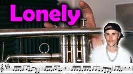 How to play LONELY by Justin Bieber on Trumpet