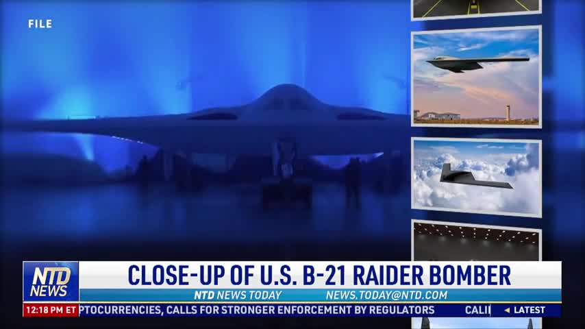 Close-Up of US B-21 Raider Bomber
