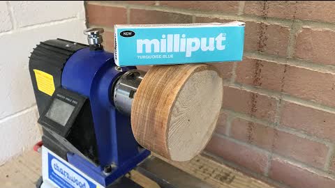 Woodturning - Milliput and Ash Bowl