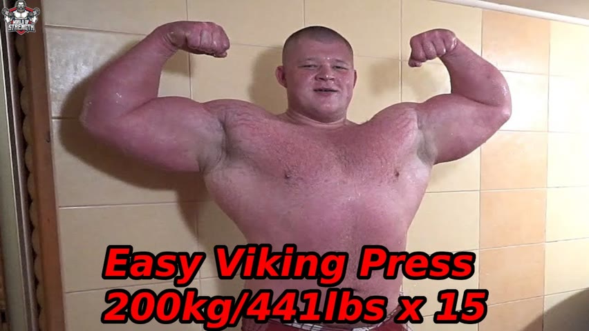Strength Monster - Viking Press 200kg x 15