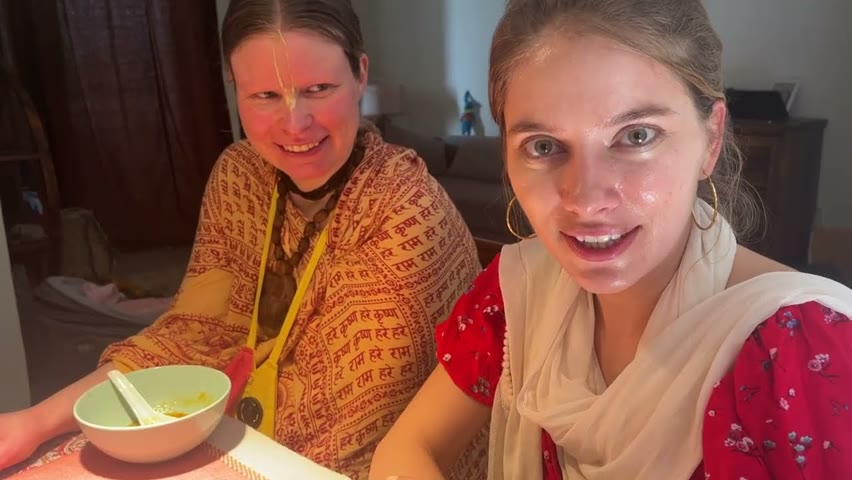 They are crazy! They left Denmark to give birth in India! Krishna changed their lives!