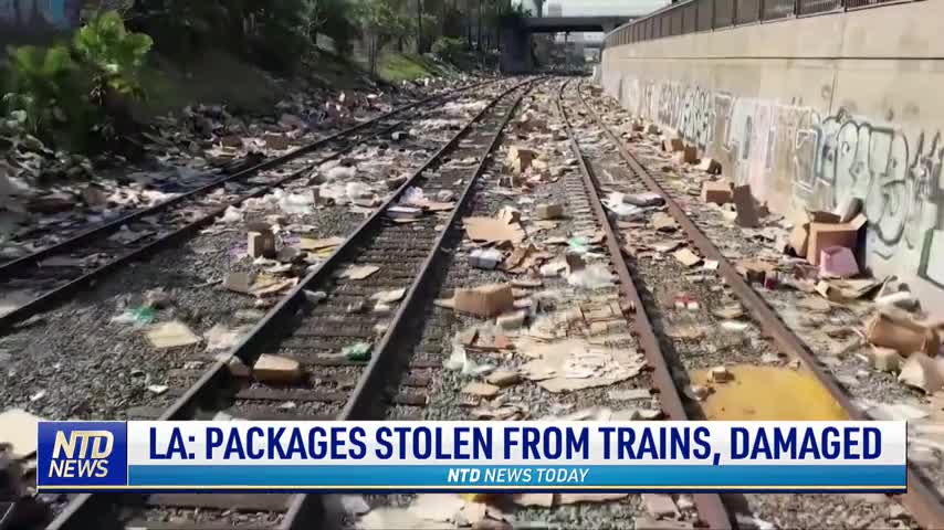 Packages Stolen From Trains, Damaged