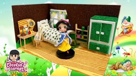 SNOW WHITE BEDROOM | DIY Miniature Dollhouse | Miniature Bedroom