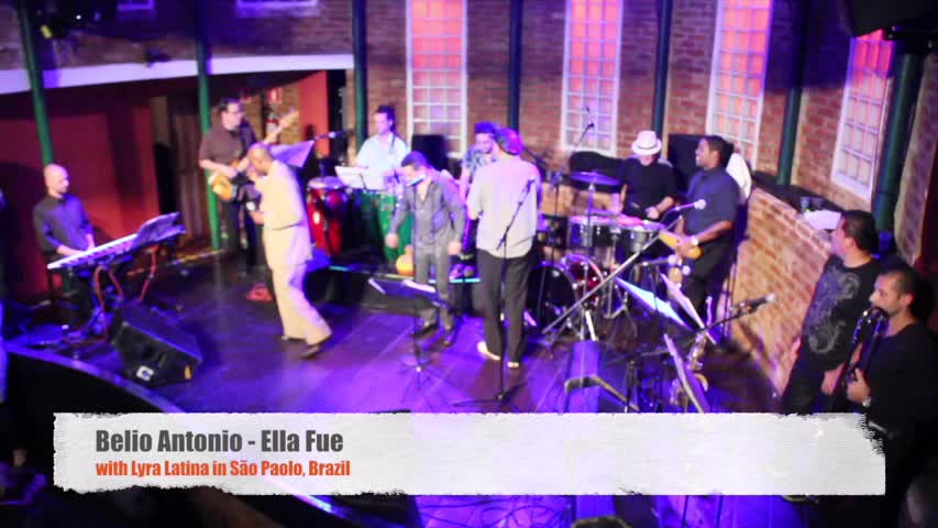 Belio Antonio Performs "Ella Fue" Live for Salsa Dancers at Popular Brazil Music Club