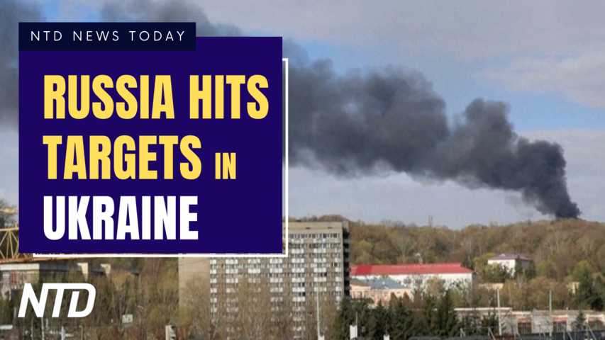 Russia Hits Hundreds of Targets in Ukraine; Calif: U.S. Intelligence Satellite Launched | NTD