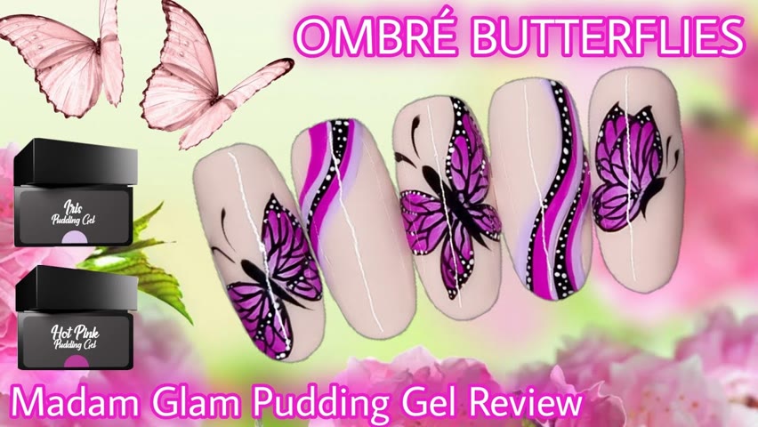 🦋 Easy Ombre Butterflies | Spring Butterfly Nail Art Tutorial | Gel Polish | Madam Glam Review