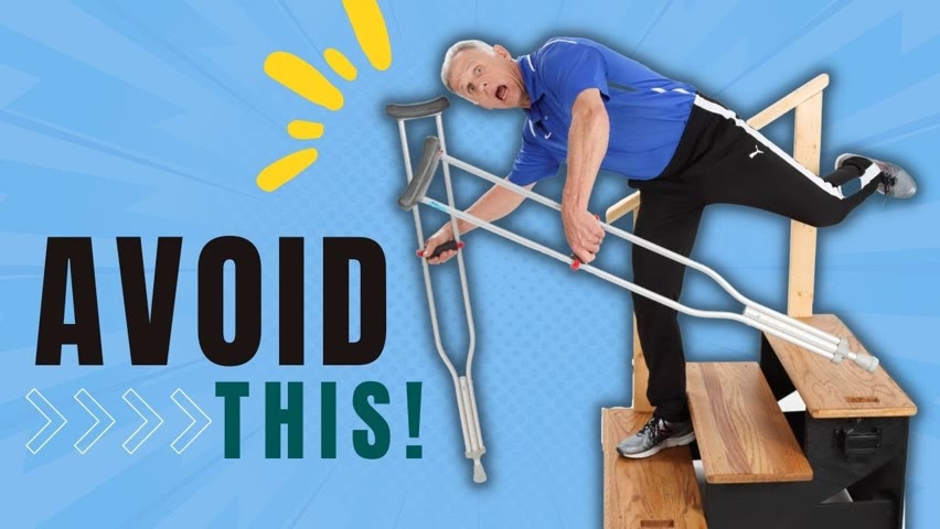Go Up & Down Steps Safely With Crutches