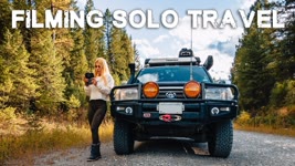 6 Tips How To Film Yourself | Female Solo Overland Travel Toyota Landcrusier