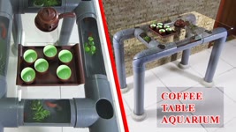 How to Make BEAUTIFUL COFFEE TABLE AQUARIUM using PVC Pipes