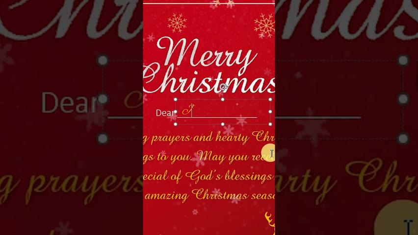 Christmas Greeting Card Designs in MS Word - Readymade Printable Templates