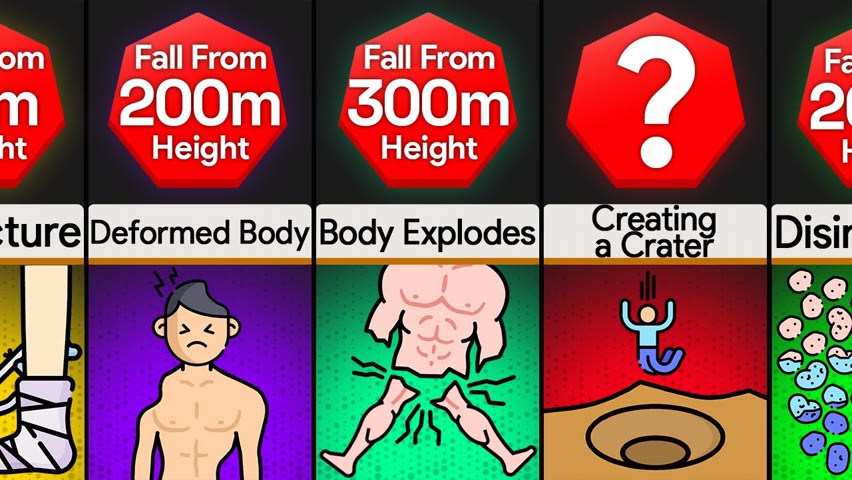 Comparison: You At Different Falling Heights