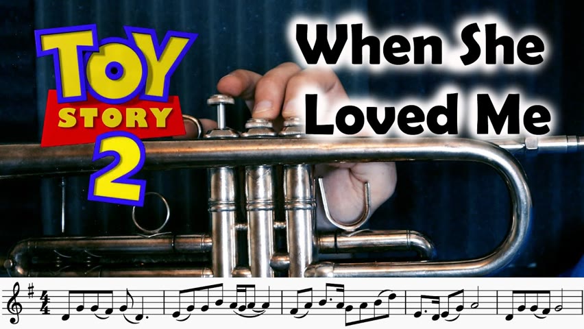 How to play | When She Loved Me | from Toy Story 2 on Trumpet (Simple Version)