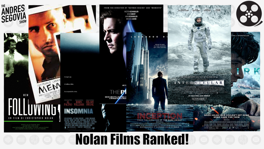Ranking The Christopher Nolan Films!