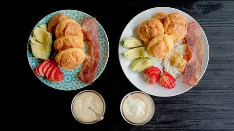 Keto Breakfast | Cloud Bread + Homemade Cream Cheese Recipe | Eng+