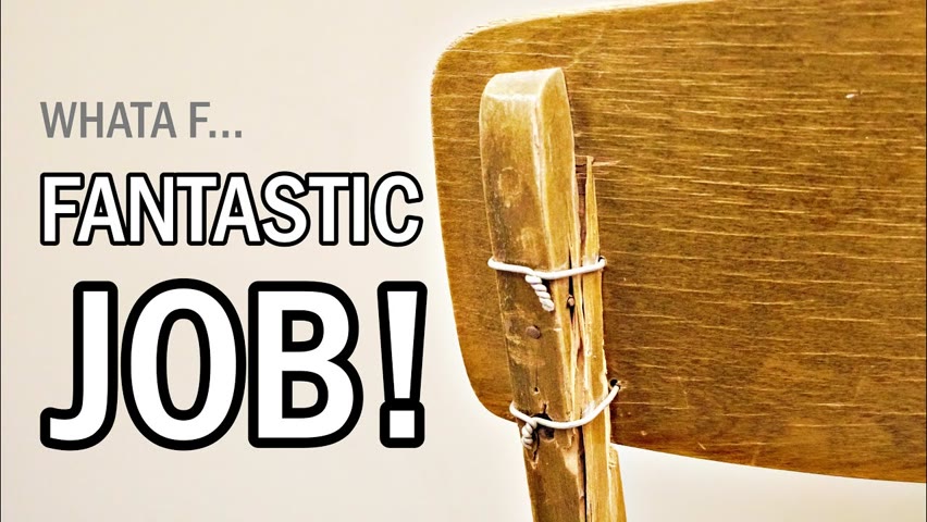 Watch how pro restorer does his job / 50-s chair restoration