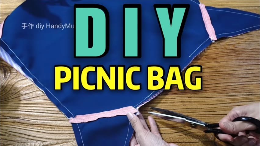 DIY Stylish PICNIC BAG / EASY sewing tutorial #HandyMumLin