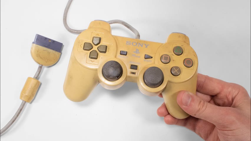 I restored extremely yellowed Dualshock controller for my PSone - Playstation restoration