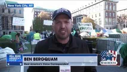 Ben Bergquam Reporting Live From Columbia University