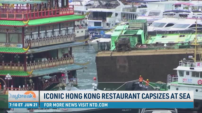 Iconic Hong Kong Restaurant Capsizes at Sea
