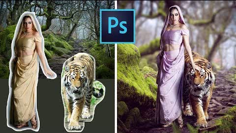 Tiger Women Photoshop Manipulation Tutorial