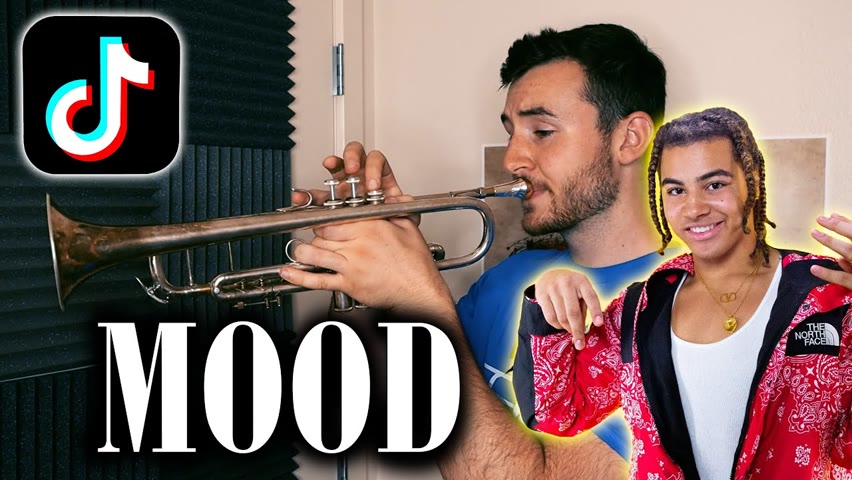 24kGoldn "Mood" played on Trumpet | With Sheet Music!